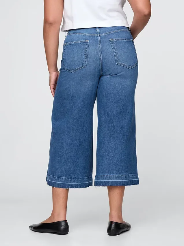 Yüksek Bel Culotte Jean'ler