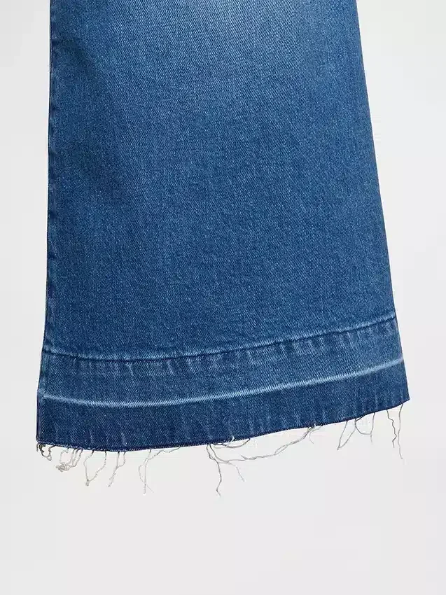 Yüksek Bel Culotte Jean'ler