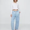 Yüksek Bel Easy Barrel Jean'ler