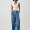 Yüksek Bel Easy Barrel Jean'ler