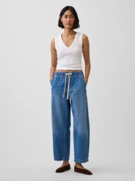 Yüksek Bel Easy Barrel Jean'ler