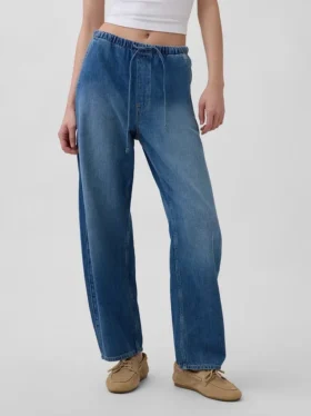 Yüksek Bel Easy Barrel Jean’ler