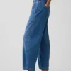 Yüksek Bel Easy Barrel Jean'ler
