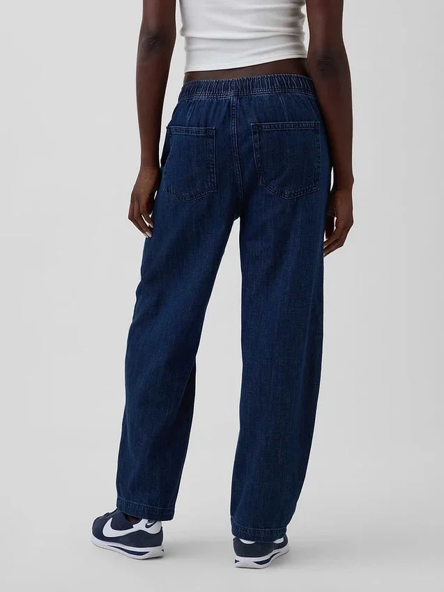 Yüksek Bel Easy Barrel Jean'ler