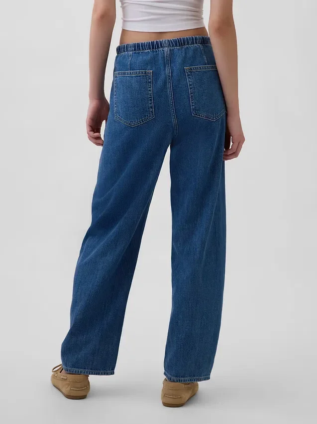 Yüksek Bel Easy Barrel Jean'ler