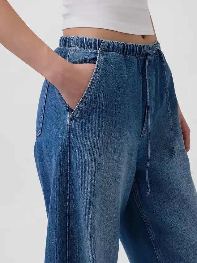Yüksek Bel Easy Barrel Jean'ler