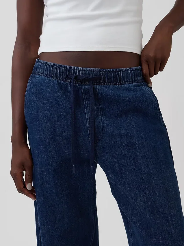 Yüksek Bel Easy Barrel Jean'ler