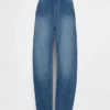 Yüksek Bel Easy Barrel Jean'ler