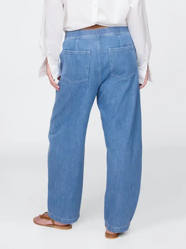 Yüksek Bel Easy Barrel Jean'ler