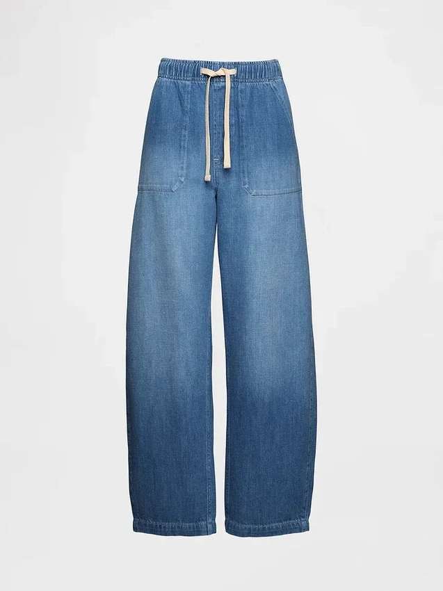 Yüksek Bel Easy Barrel Jean'ler
