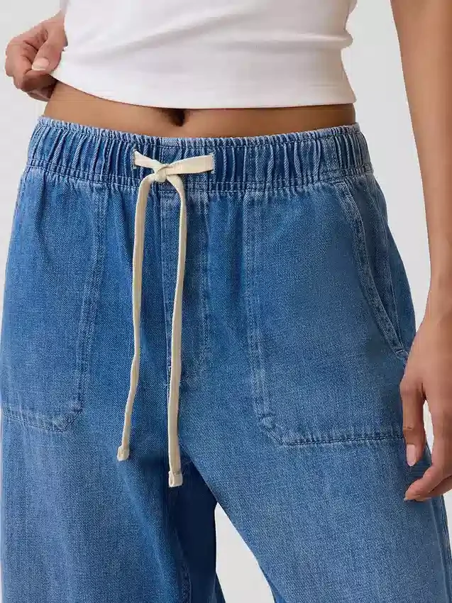 Yüksek Bel Easy Barrel Jean'ler