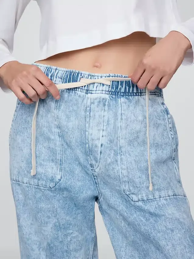 Yüksek Bel Easy Barrel Jean'ler