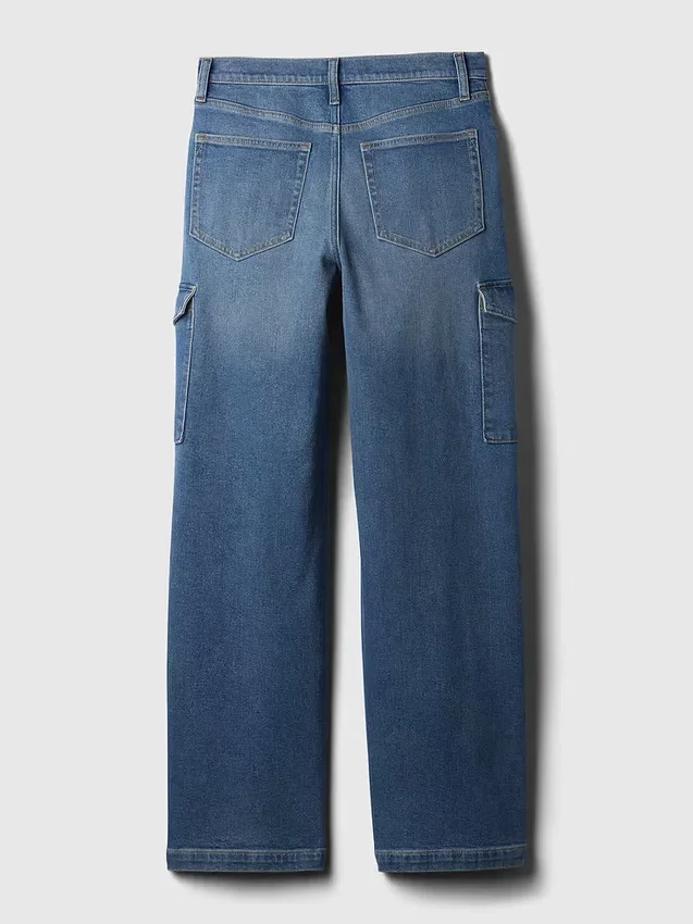 Yüksek Bel, Geniş Paça Kargo Jean'leri