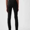 Yüksek Bel Çift Örme Skinny Pantolonlar