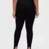 Yüksek Bel Çift Örme Stirrup Pantolonlar