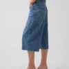 Yüksek Bel Kemerli Barrel Culotte Jean'ler