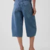 Yüksek Bel Kemerli Barrel Culotte Jean'ler
