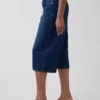 Yüksek Bel Kemerli Culotte Barrel Jean