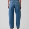 Yüksek Bel Kısaltılmış Geniş Paça Jean'ler