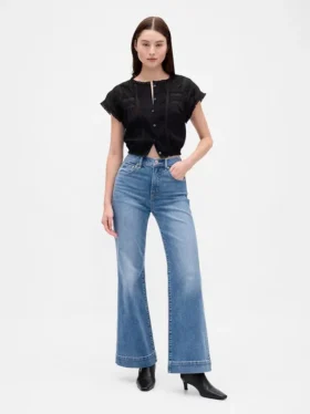 Yüksek Bel Rahat Flare Jean'ler