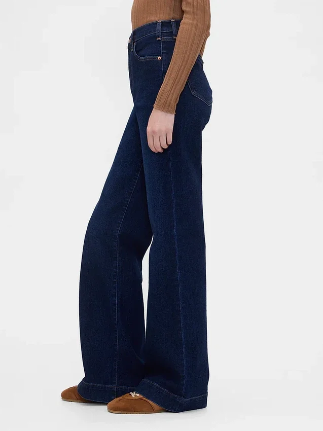Yüksek Bel Rahat Flare Jean'ler
