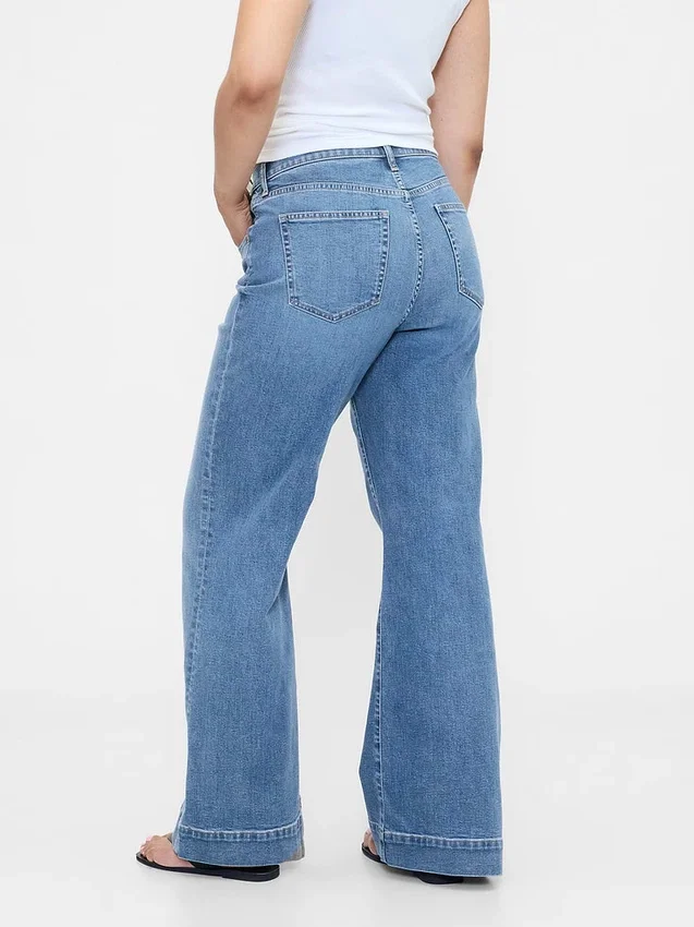 Yüksek Bel Rahat Flare Jean'ler