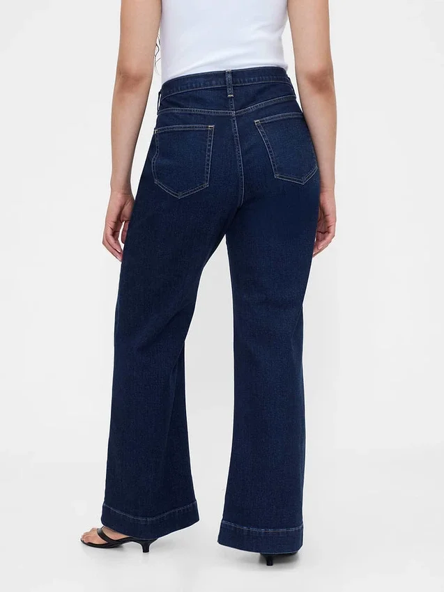 Yüksek Bel Rahat Flare Jean'ler