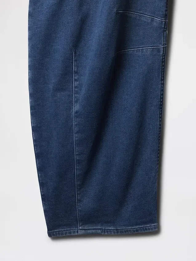 Yüksek Bel Örme At Nalı Kesim Jean'ler