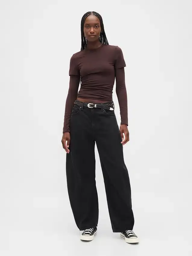 Yüksek Bel Ultrasoft Horseshoe Jean'ler