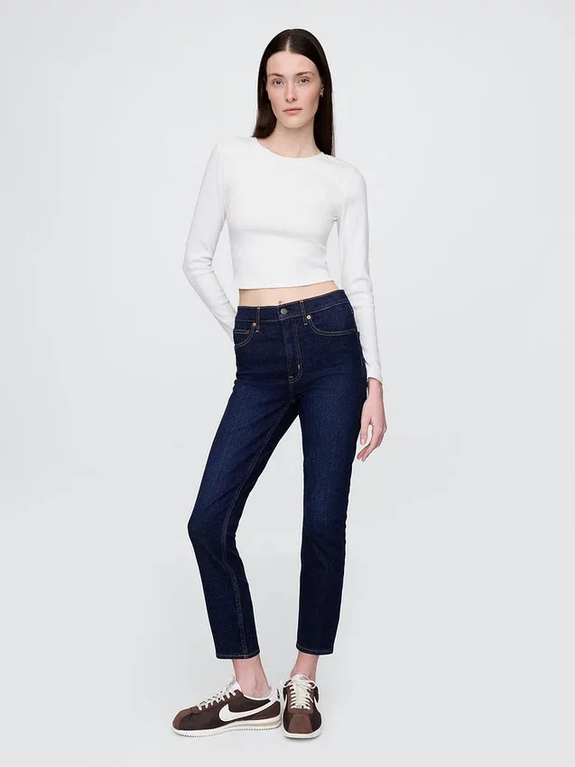 Yüksek Bel Vintage Slim Jean'ler