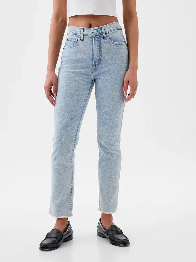Yüksek Bel Vintage Slim Jean'ler