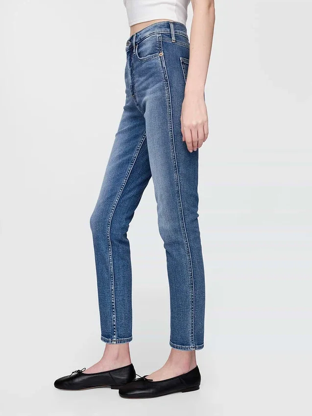 Yüksek Bel Vintage Slim Jean'ler