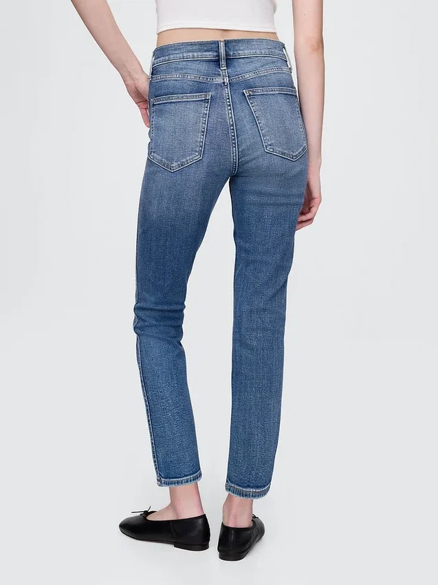Yüksek Bel Vintage Slim Jean'ler