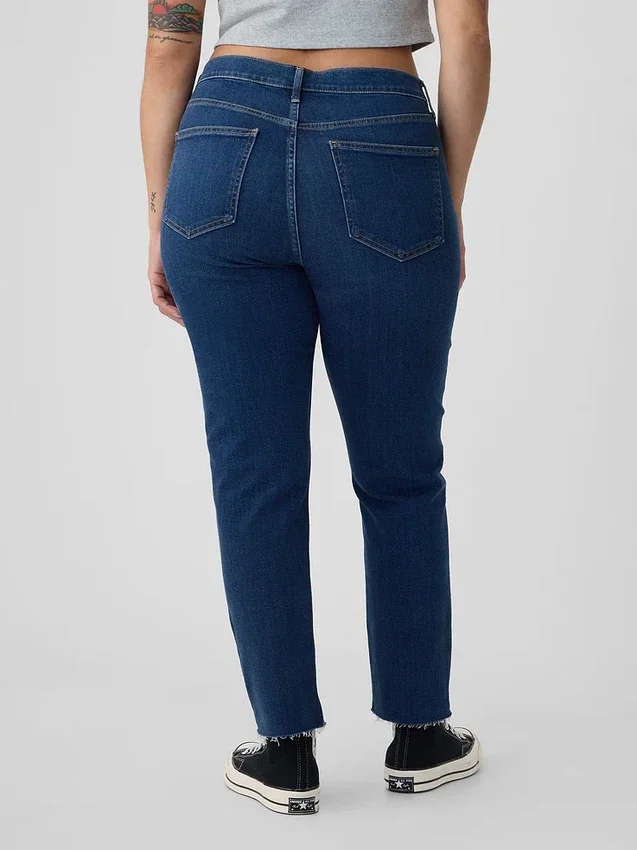 Yüksek Bel Vintage Slim Jean'ler
