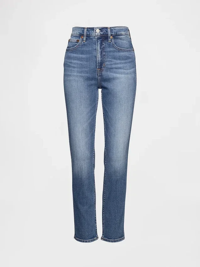Yüksek Bel Vintage Slim Jean'ler
