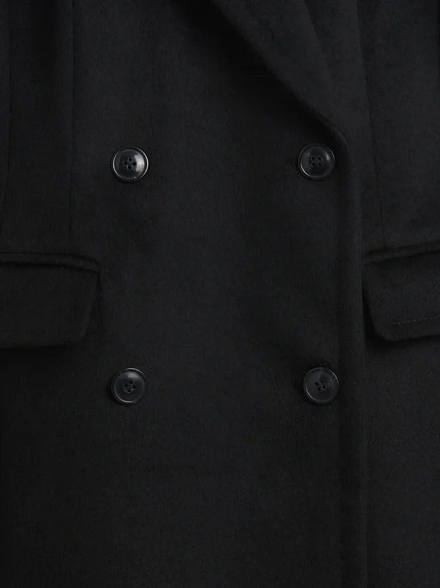 Yün Karışımlı Chesterfield Paltosu